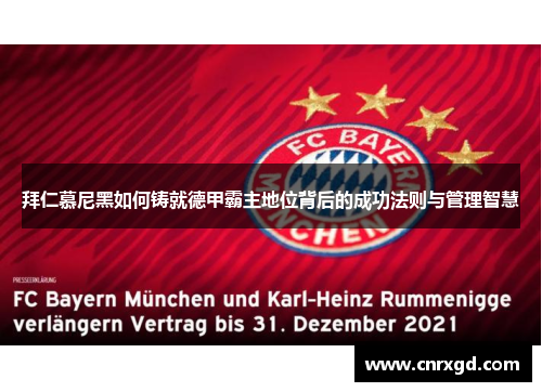拜仁慕尼黑如何铸就德甲霸主地位背后的成功法则与管理智慧